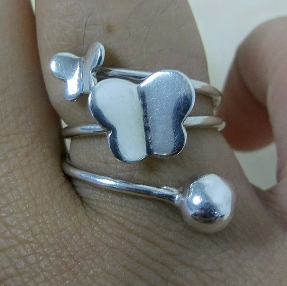 Butterfly silver ring - Picture 3 of 4